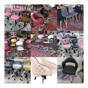 صندلی زیمنسی زین اسبی تابوره شنیون مکاپ عروس