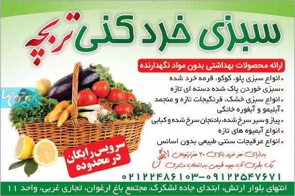 سبزی خرد کنی تربچه