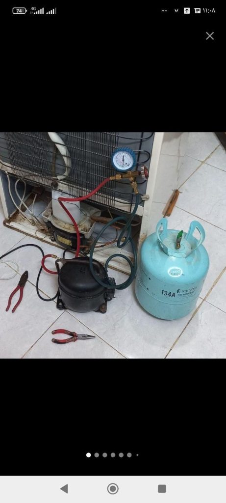 خدمات تعمیرات و شارژ گاز فابریک یخچال در منزل (زاهدان)
