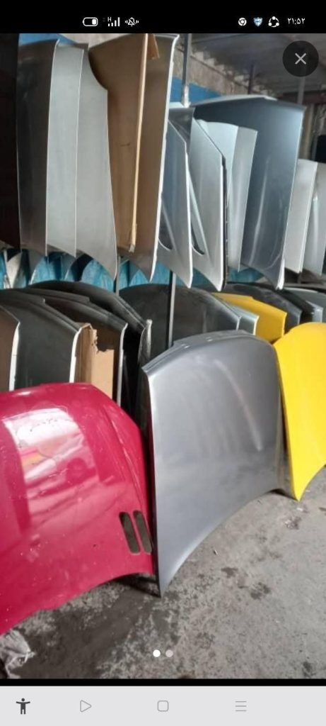 فروش کاپوت، گلگیر، چراغ، سپر و بدنه رنگی پراید، تیبا، پژو، پارس، سمند در کرمانشاه
