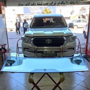 شیشه اتومبیل رعد یوسفی با دستگاه