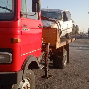 جرثقیل برای حمل ماشین‌های تصادفی و سایر خودروها در زابل