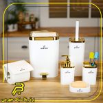 ست بهداشتی طلایی 6 تیکه لیدرما دو حالته(آرام بند)
