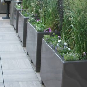 تولید گلدان های مستطیلی فایبرگلاس