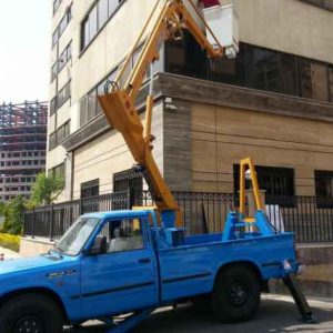 خدمات جرثقیل نیسان بالابر سبد دار با ارتفاع 12متر در شیراز