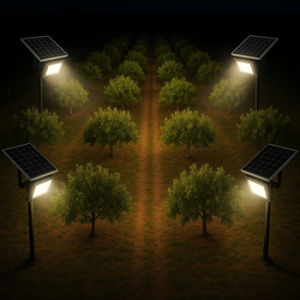 پروژکتور خورشیدی ضدآب | روشنایی قوی بدون برق و سیم‌کشی