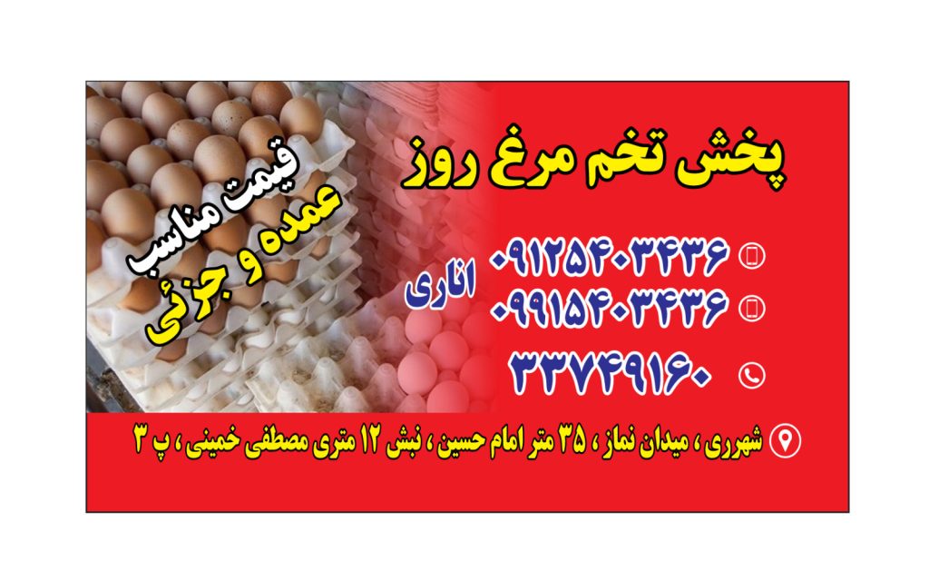 پخش تخم مرغ روز عمده در تهران