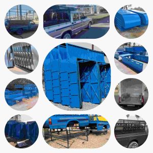 ساخت اتاق و‌کفی پراید آریسان و.. و جک نیسان کمپرسی در شیراز