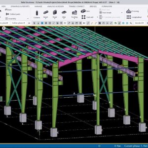 نقشه‌های شاپ با Tekla Structures - مدلسازی دقیق سازه‌های فولادی