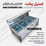 کانتر گرم صنعتی رومیزی استیل | کانتر گرم رومیزی سلف سرویس رستورانی