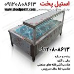 کانتر گرم صنعتی رومیزی استیل | کانتر گرم رومیزی سلف سرویس رستورانی